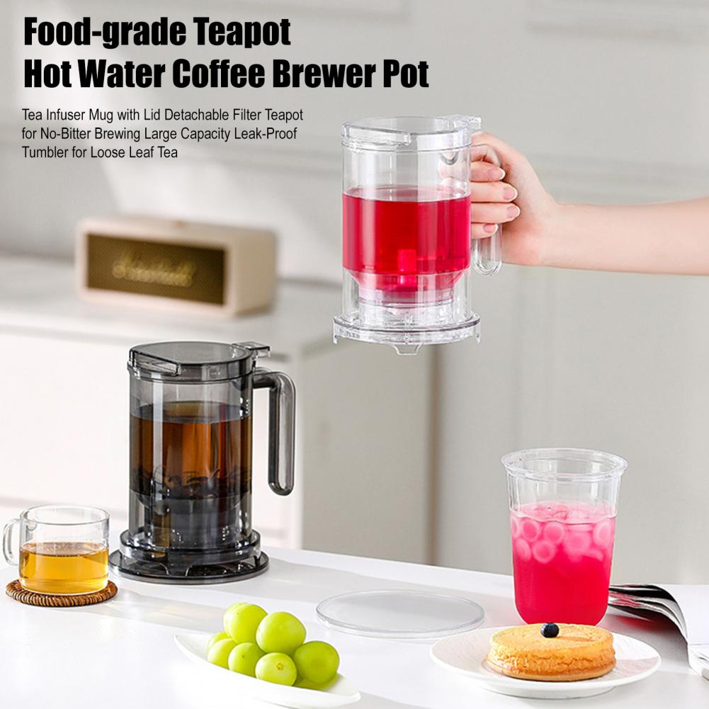 뚜껑이 있는 차 여과 머그컵 분리형 필터 티포트 무미  - Loose Leaf Tea Infuser 리뷰 및 가격