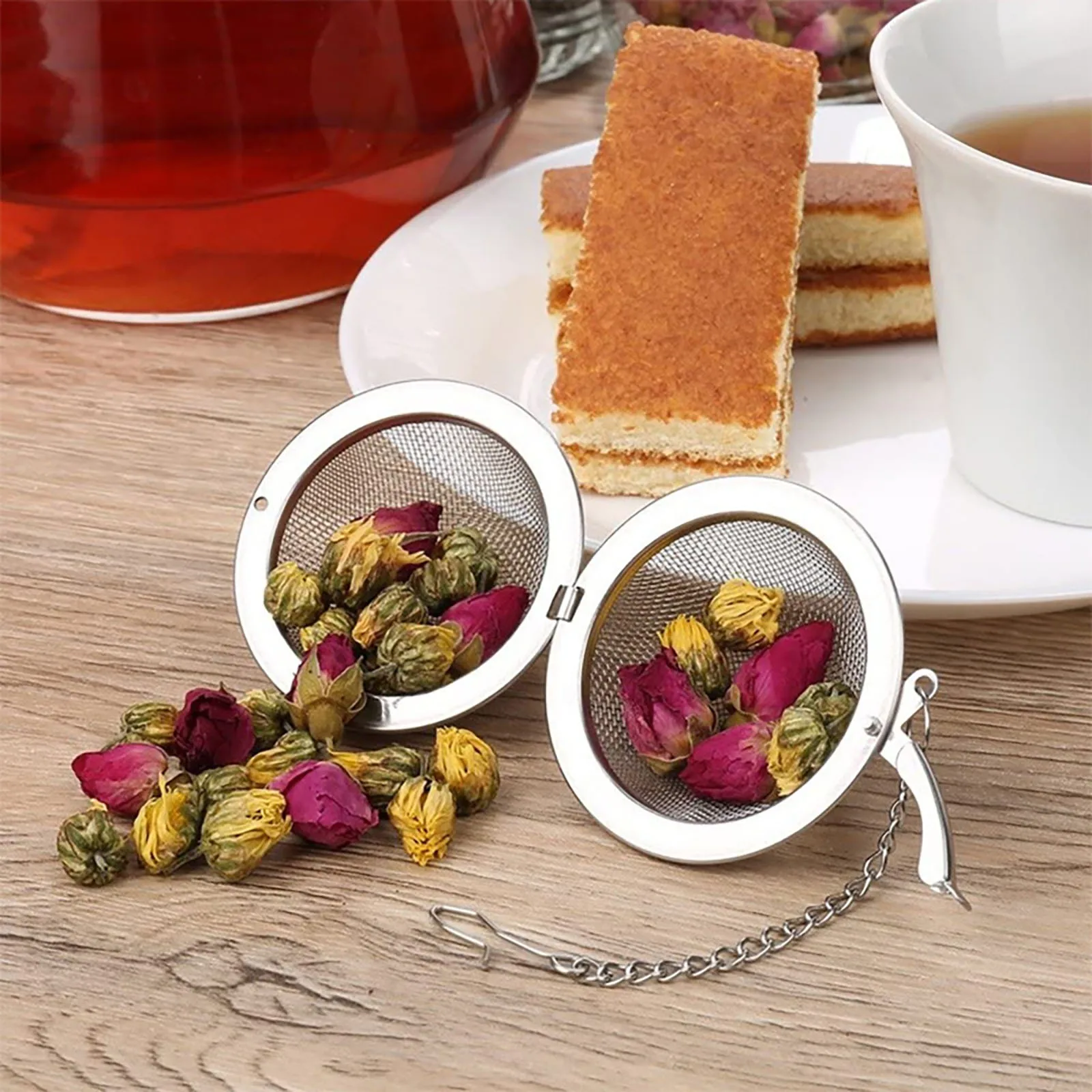 스테인리스 스틸 볼 메쉬 인퓨저 여과기, 차 필터 간격 - Loose Leaf Tea Infuser 리뷰 및 가격