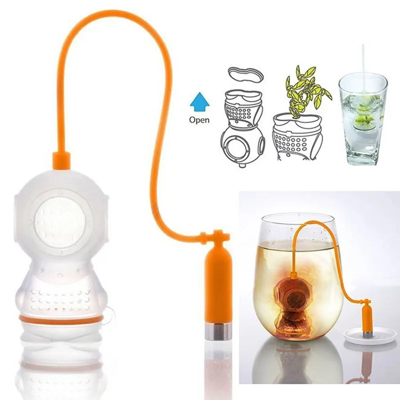 식품 등급 실리콘 누출 잠수함 다이버 차 주입기 느슨한 - Loose Leaf Tea Infuser 리뷰 및 가격